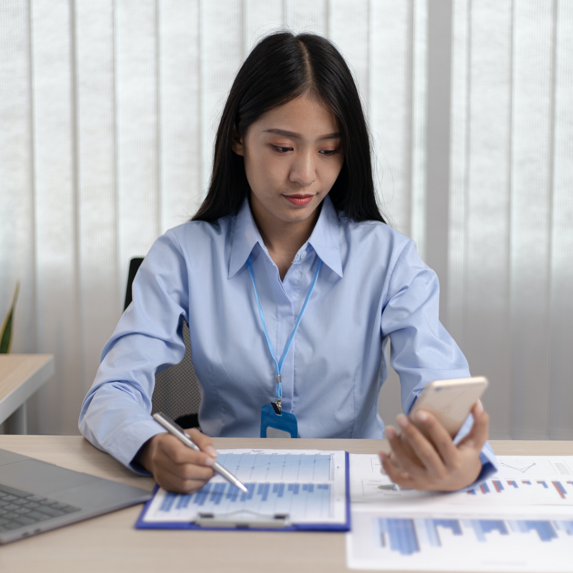 Employees working in the office